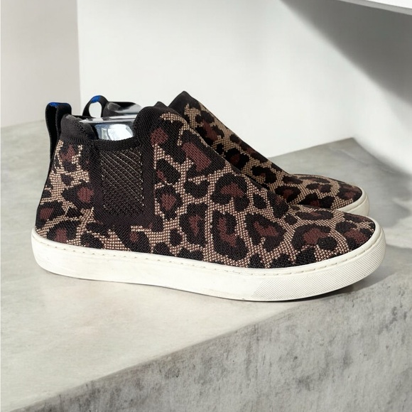 Rothy’s wildcat leopard print Chelsea slip on Sneakers 9 - Picture 11 of 11